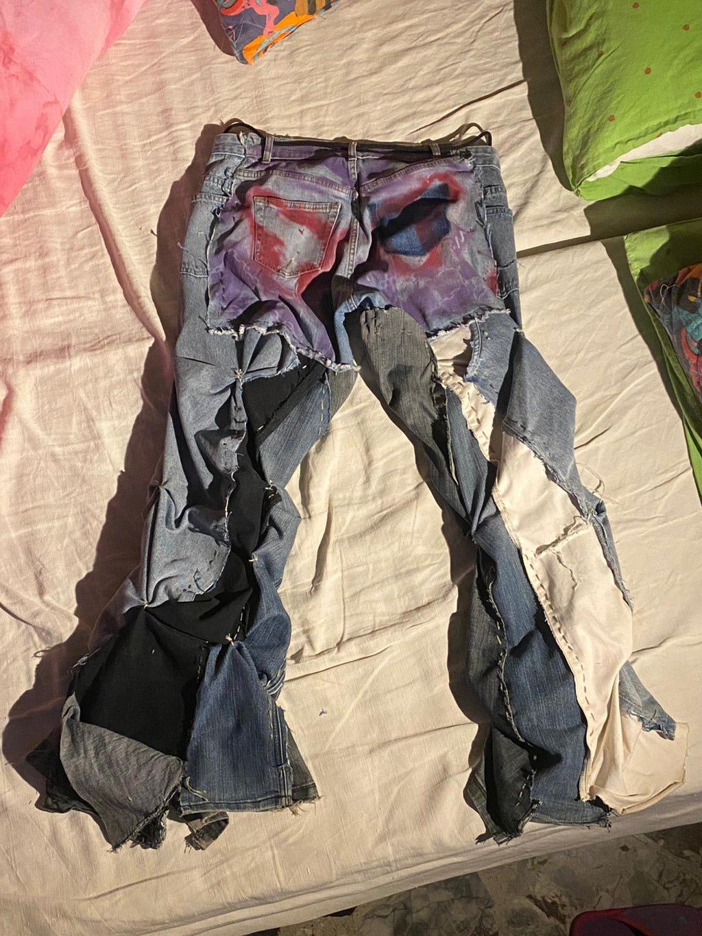 Electric Patchwork Jeans – SMOON Edition