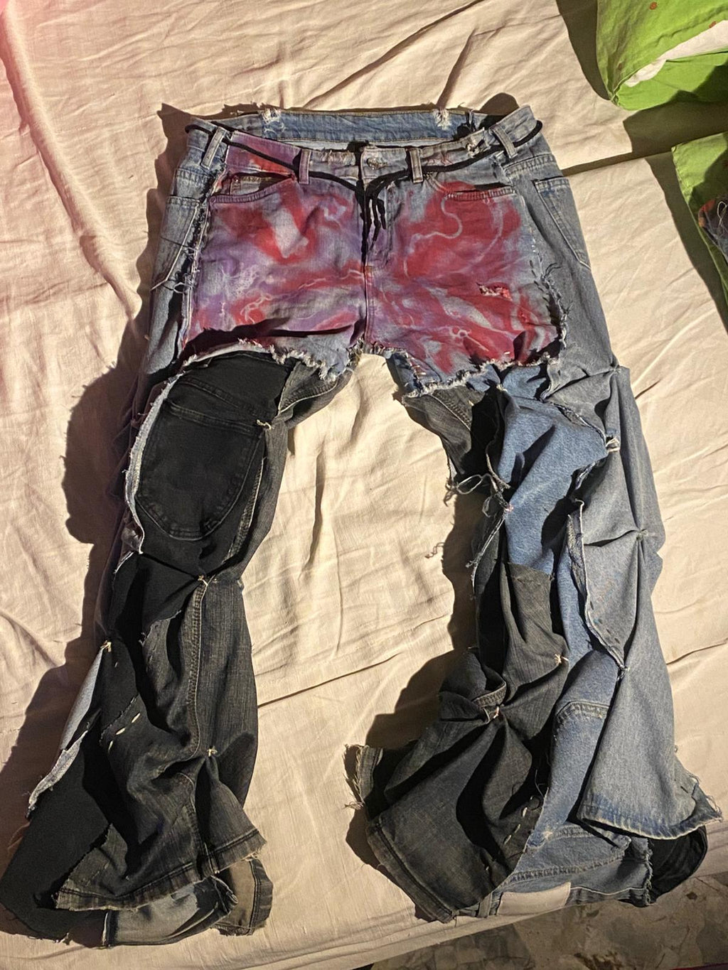 Electric Patchwork Jeans – SMOON Edition